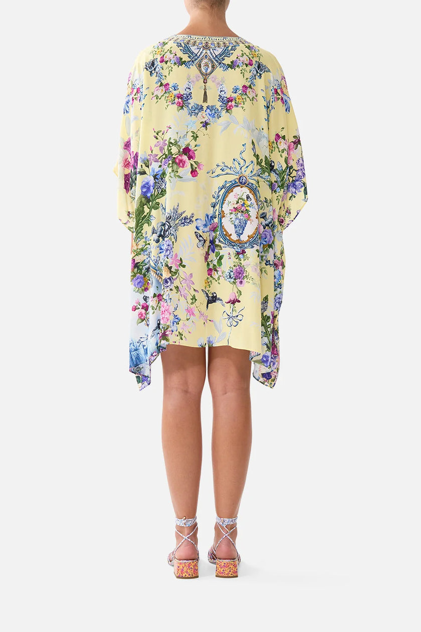 Camilla Chinoiserie Child Short Lace Up Kaftan