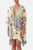 Camilla Chinoiserie Child Short Lace Up Kaftan