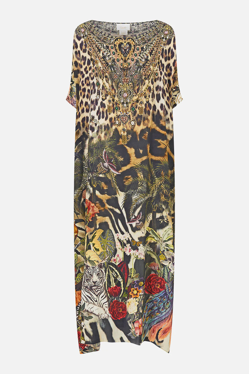 Camilla Leotigra Land Round Neck Kaftan