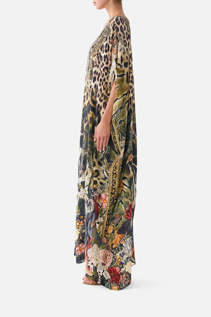 Camilla Leotigra Land Round Neck Kaftan
