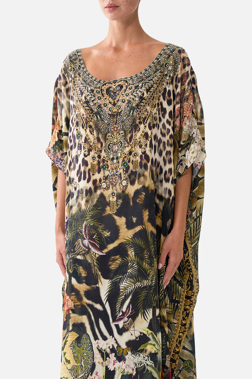 Camilla Leotigra Land Round Neck Kaftan