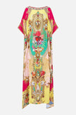 Camilla Painted Prayers Round Neck Kaftan