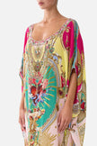 Camilla Painted Prayers Round Neck Kaftan