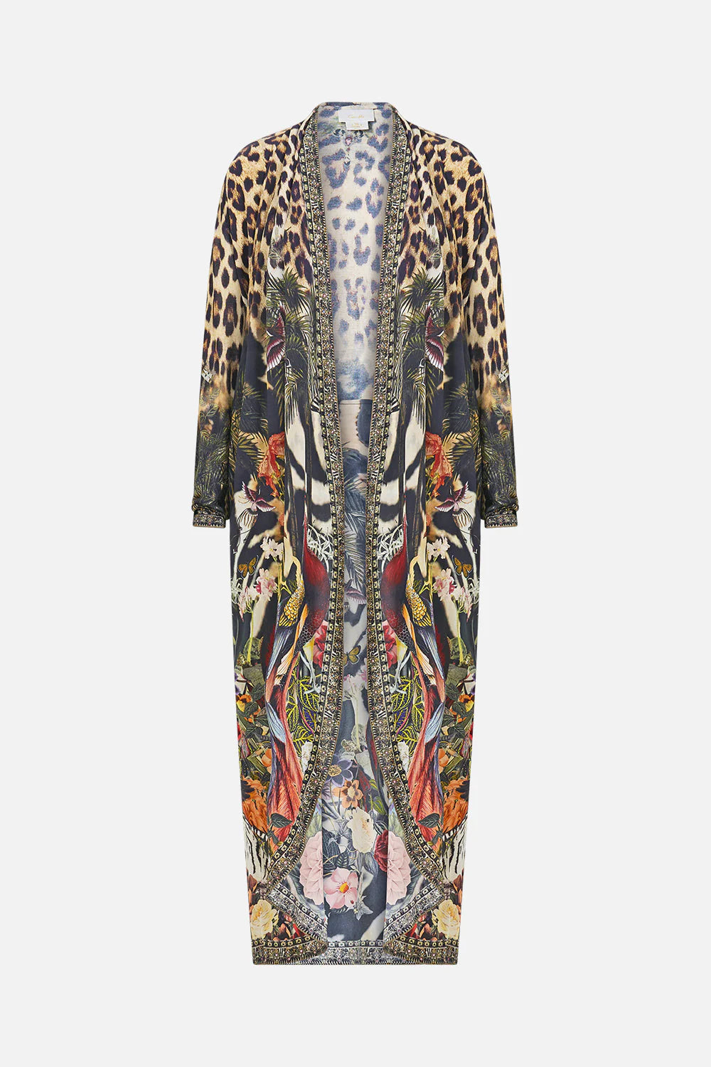 Camilla Leotigra Land Long Casual Jacket with Pockets