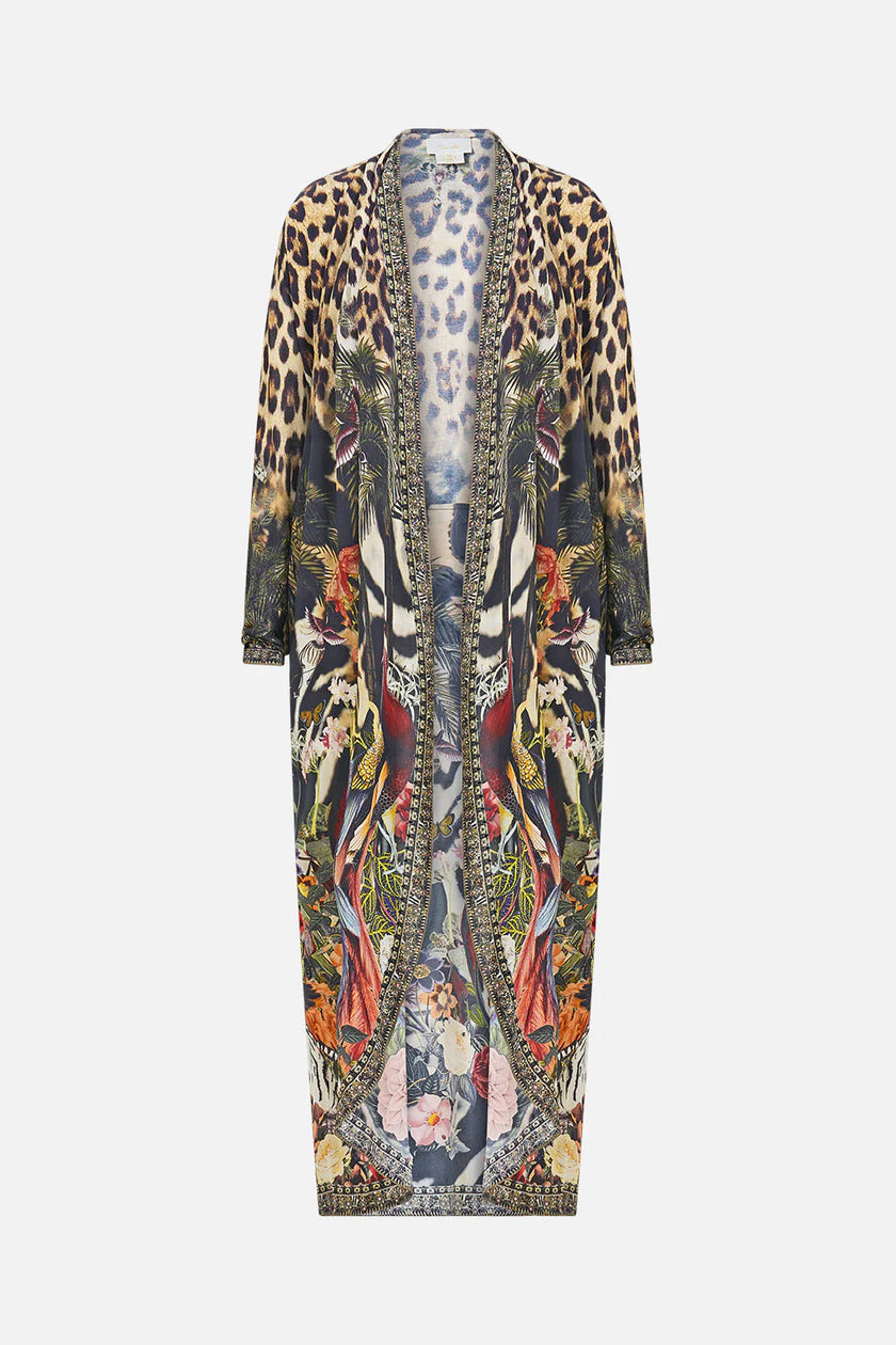 Camilla Leotigra Land Long Casual Jacket with Pockets