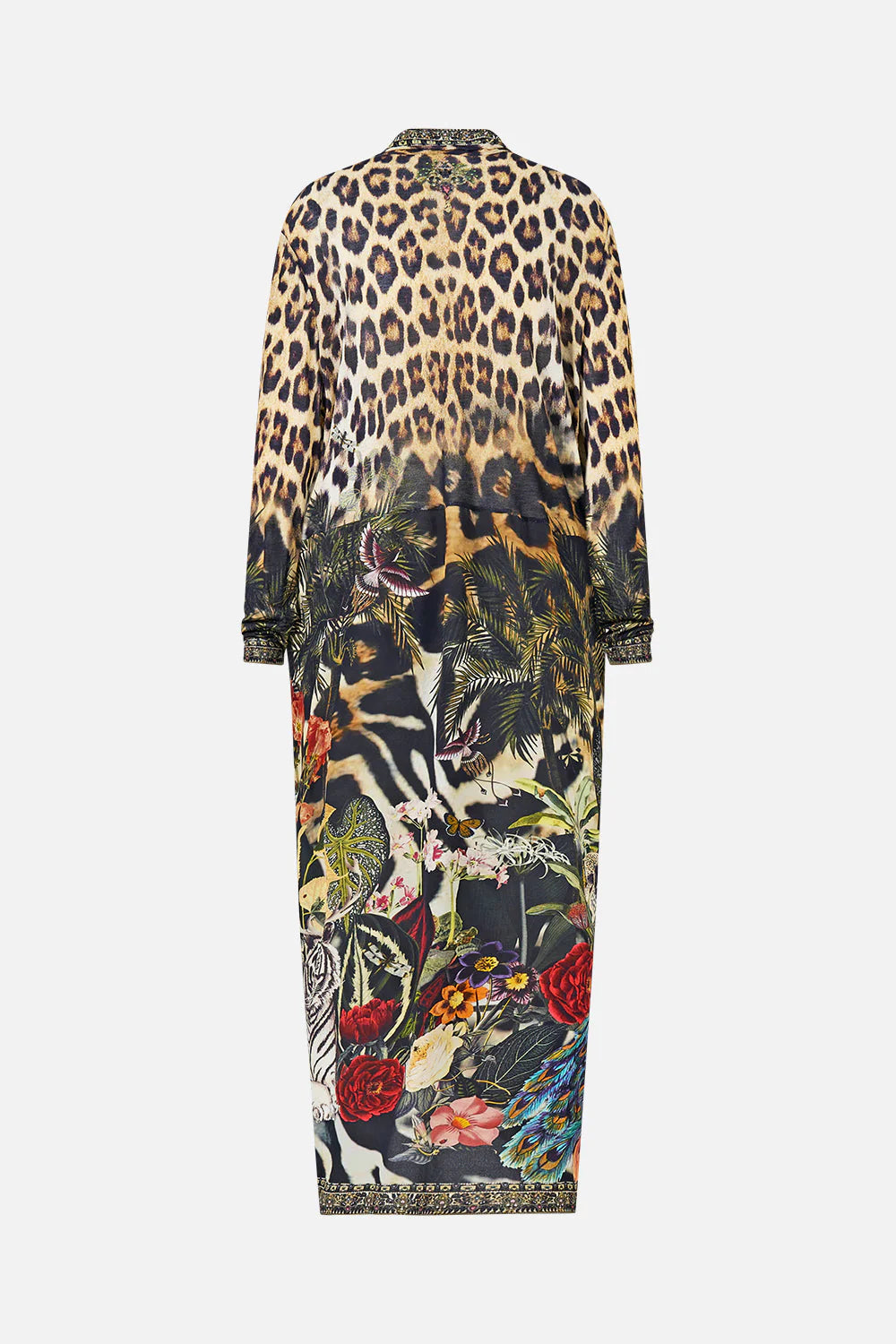 Camilla Leotigra Land Long Casual Jacket with Pockets