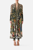 Camilla Leotigra Land Long Casual Jacket with Pockets