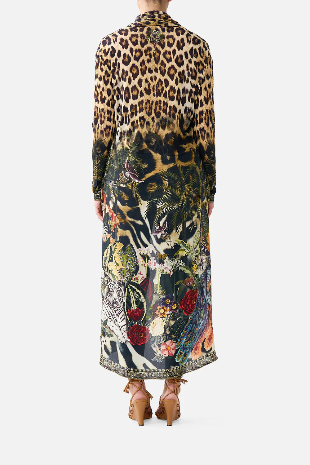 Camilla Leotigra Land Long Casual Jacket with Pockets