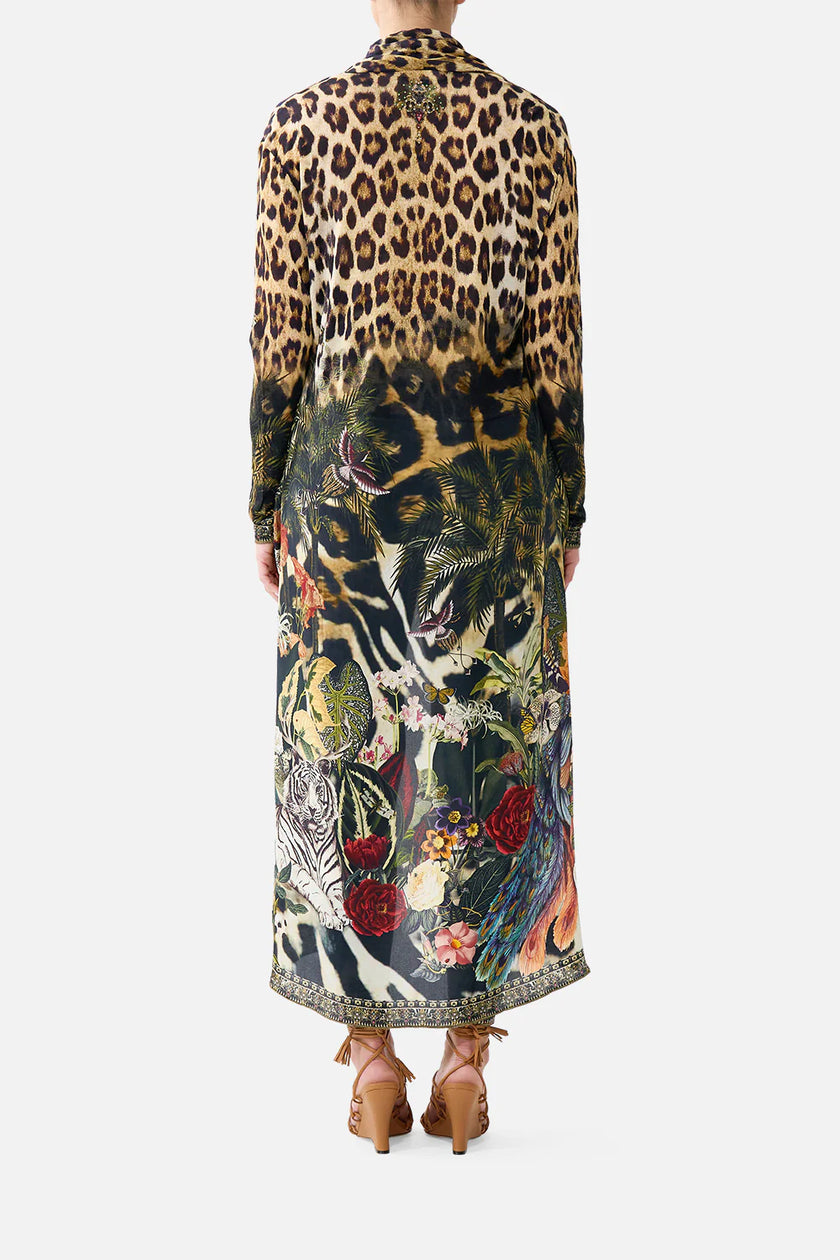 Camilla Leotigra Land Long Casual Jacket with Pockets