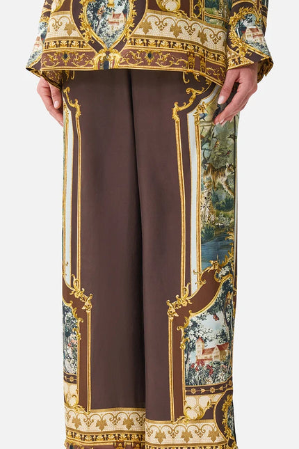 Camilla Animals in the Palace Wide Leg Waisted Pant