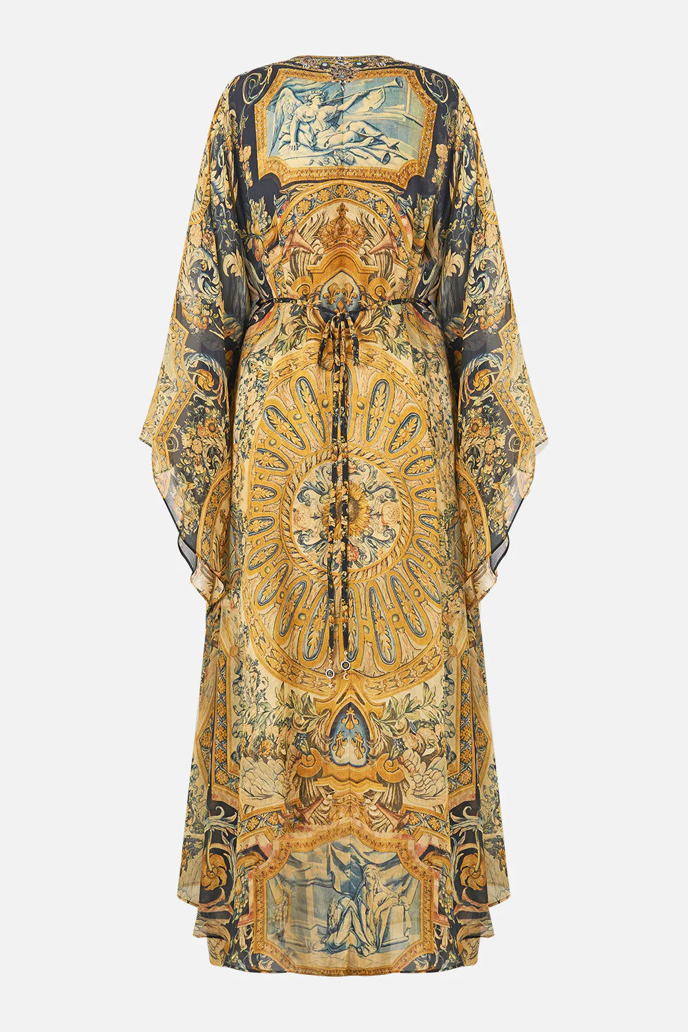 Camilla Museum Memoirs Long Kaftan with Waist Detail