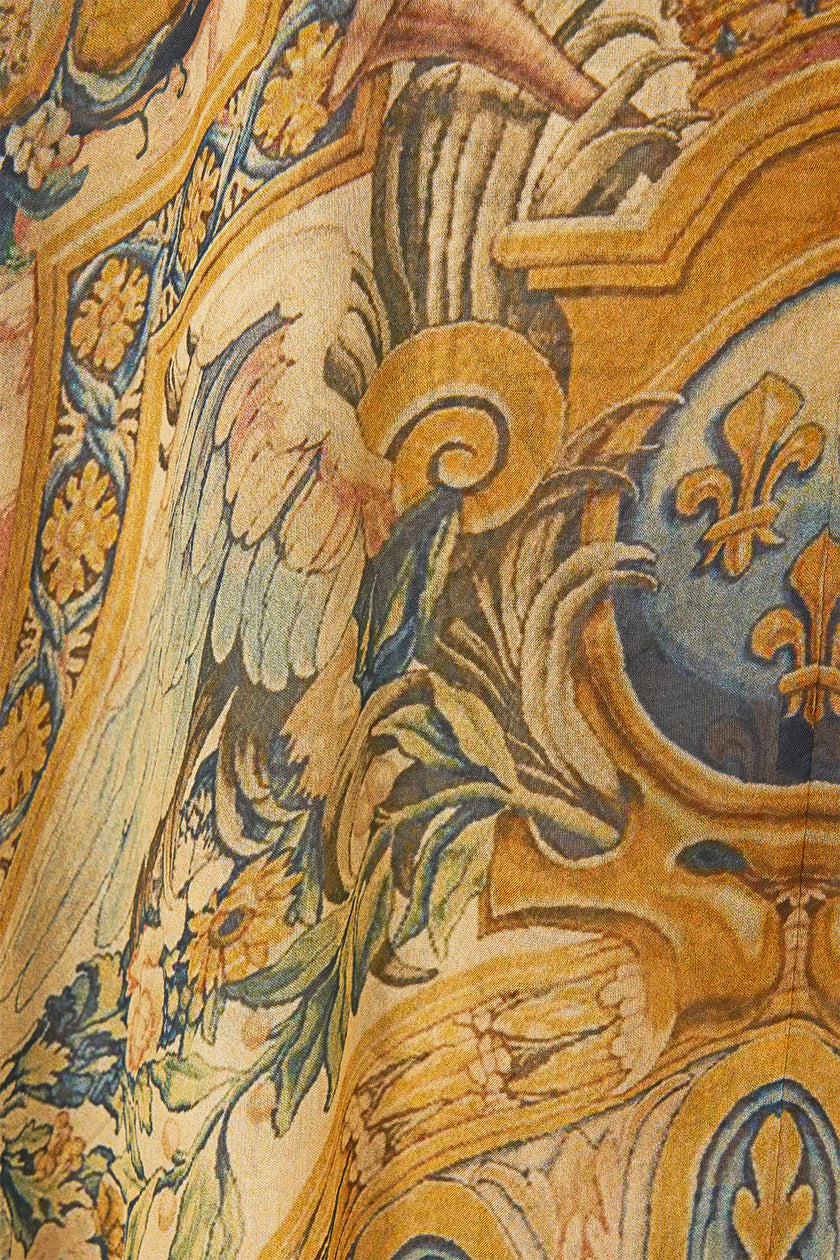 Camilla Museum Memoirs Long Kaftan with Waist Detail