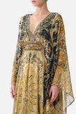 Camilla Museum Memoirs Long Kaftan with Waist Detail