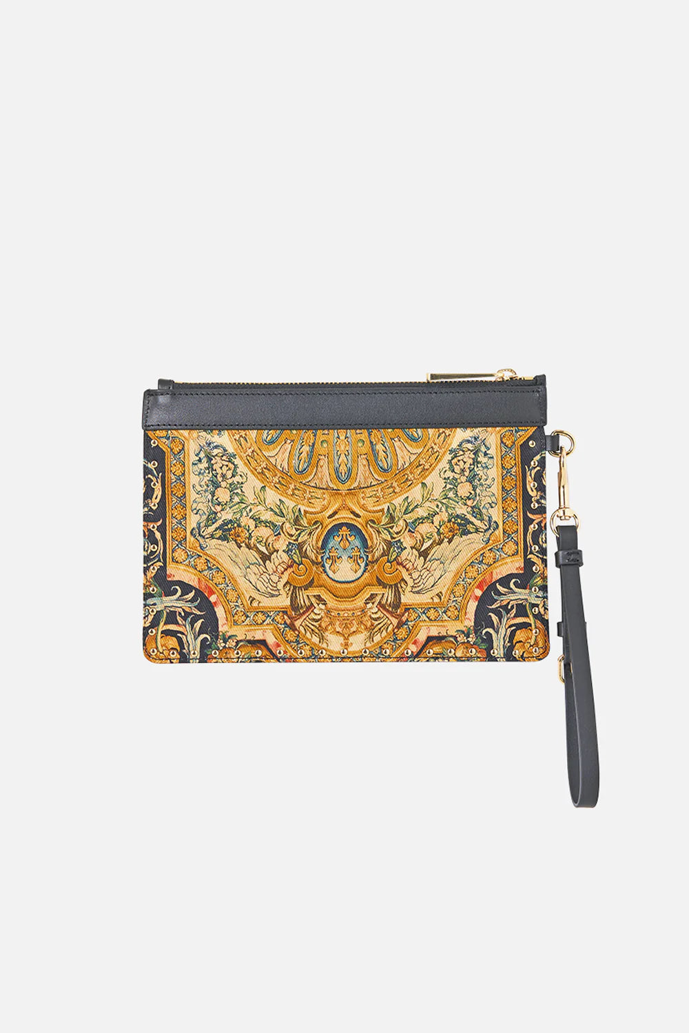 Camilla Museum Memoirs Clutch with Leather Trim