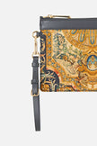 Camilla Museum Memoirs Clutch with Leather Trim