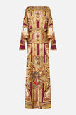 Camilla Queen Of Bohemia Plunge Neck Draped Shoulder Dress