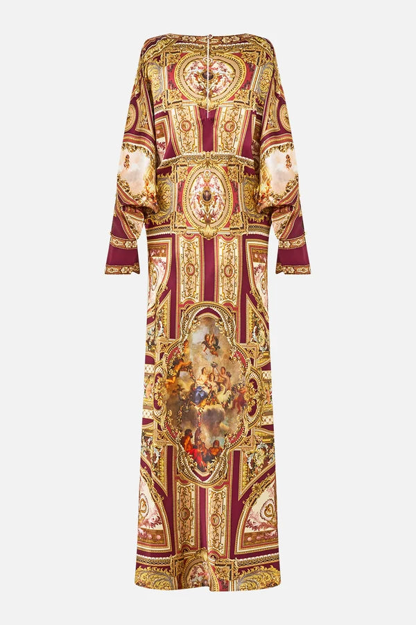 Camilla Queen Of Bohemia Plunge Neck Draped Shoulder Dress