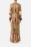 Camilla Queen Of Bohemia Plunge Neck Draped Shoulder Dress