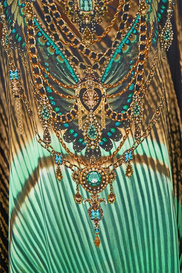 Camilla A Wink to the Wild Round Neck Kaftan