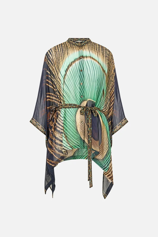Camilla A Wink To The Wild Button Through Scarf Blouse