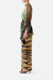 Camilla A Wink To The Wild Button Through Scarf Blouse