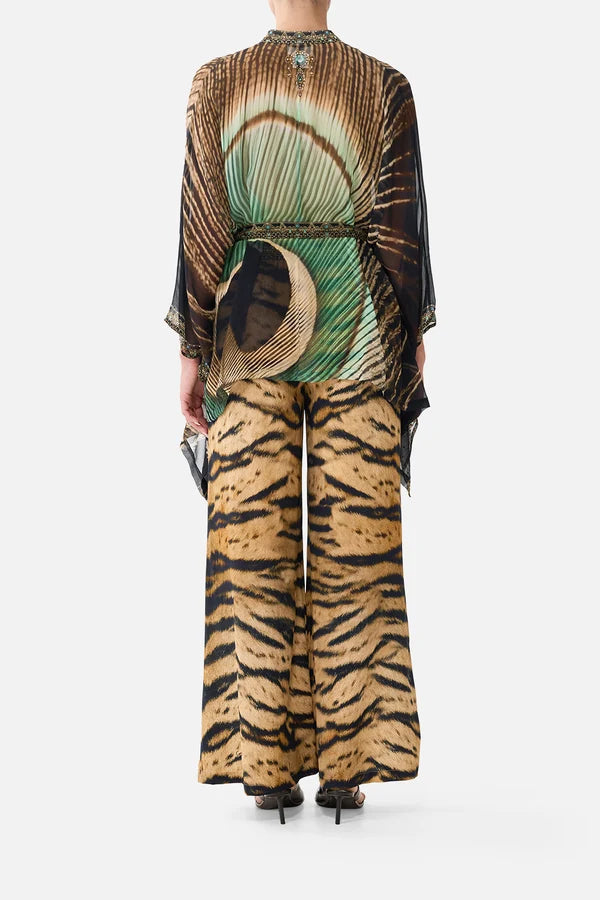 Camilla A Wink To The Wild Button Through Scarf Blouse