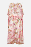 Camilla Journal De Voyage Lace Up Kaftan with Hem Ruffle