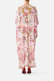 Camilla Journal De Voyage Lace Up Kaftan with Hem Ruffle