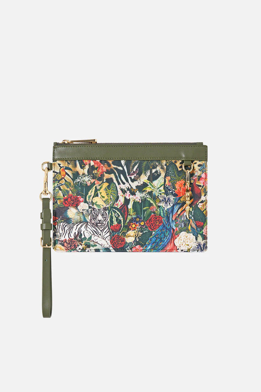 Camilla Leotigra Land Clutch with Wristlet