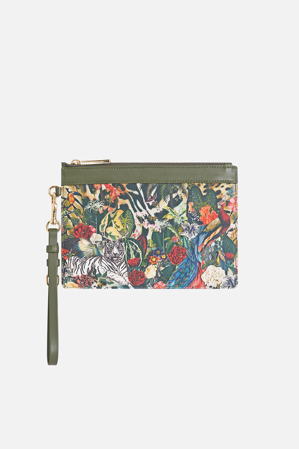 Camilla Leotigra Land Clutch with Wristlet