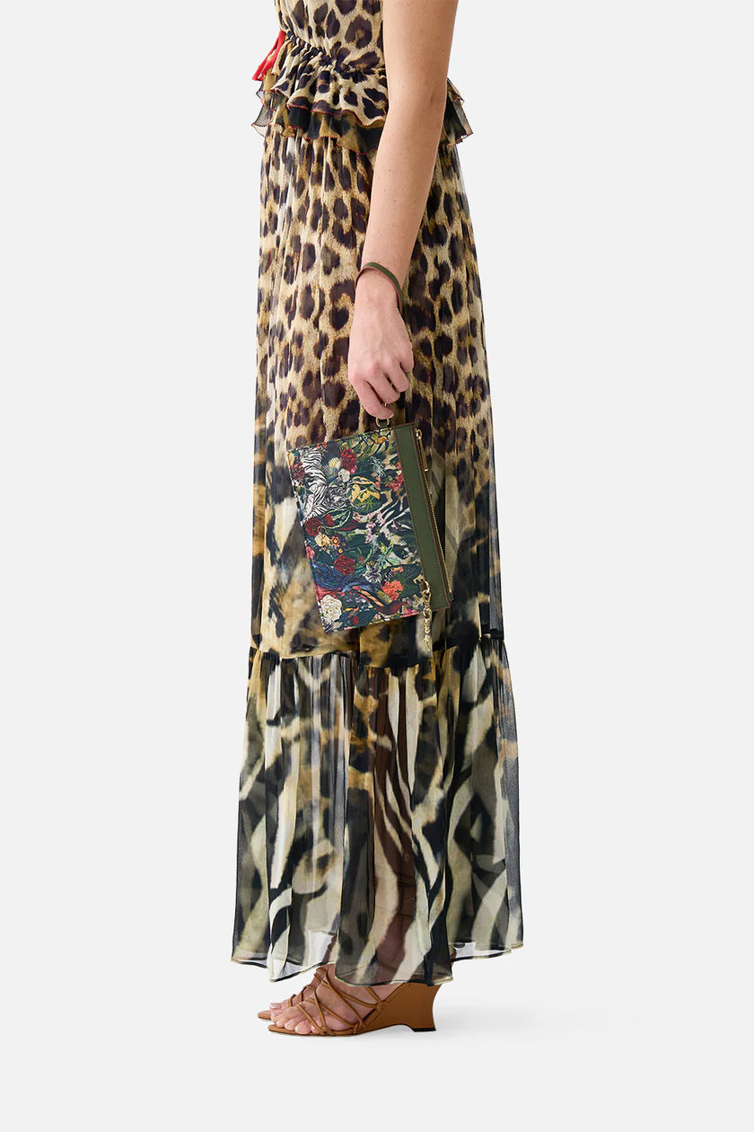 Camilla Leotigra Land Clutch with Wristlet