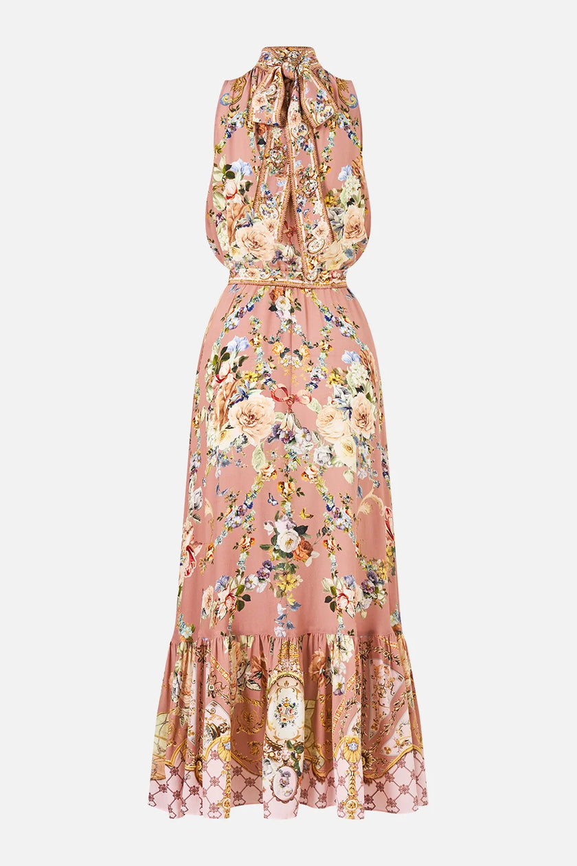 Camilla Chamber of Blooms Necktie Dress with Elasticated Waist