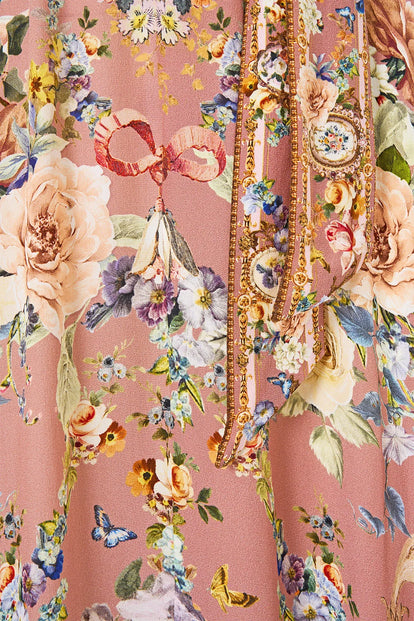Camilla Chamber of Blooms Necktie Dress with Elasticated Waist