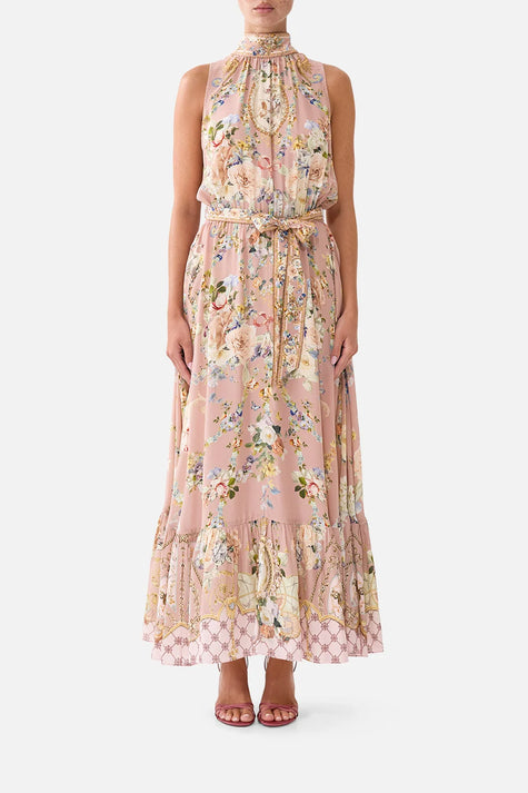 Camilla Chamber of Blooms Necktie Dress with Elasticated Waist