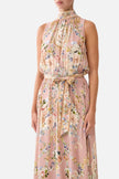 Camilla Chamber of Blooms Necktie Dress with Elasticated Waist