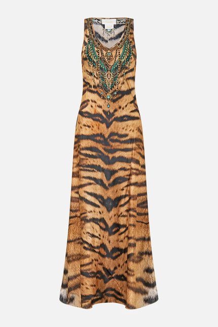 Camilla A Wink to the Wild Bias Cut Tank Dress
