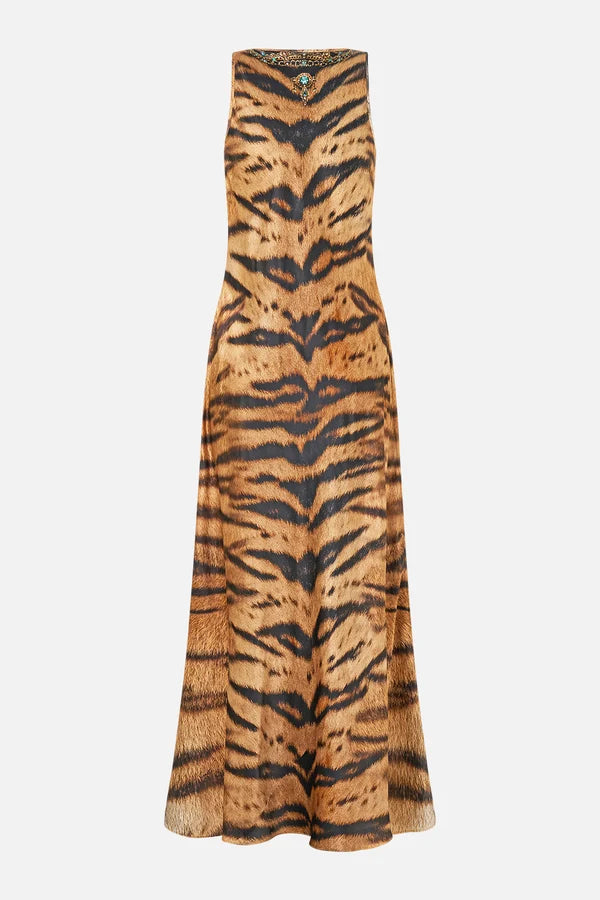 Camilla A Wink to the Wild Bias Cut Tank Dress