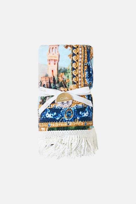 Camilla Sweet Sacré Bleu Beach Towel with Fringe