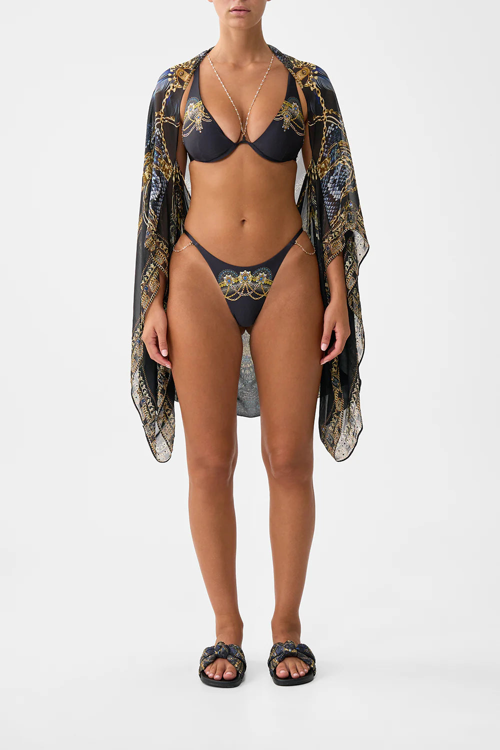 Camilla Song of Solstice Silk Chiffon Shrug