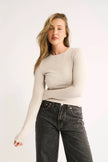 Primi Carina Classic Long Sleeve - Oatmeal Marle