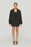 CLEA Valor Bomber Black Clipped Jacquard