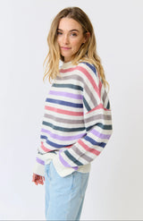 cartel & willow Lola Stripe Knit - Rainbow Mist