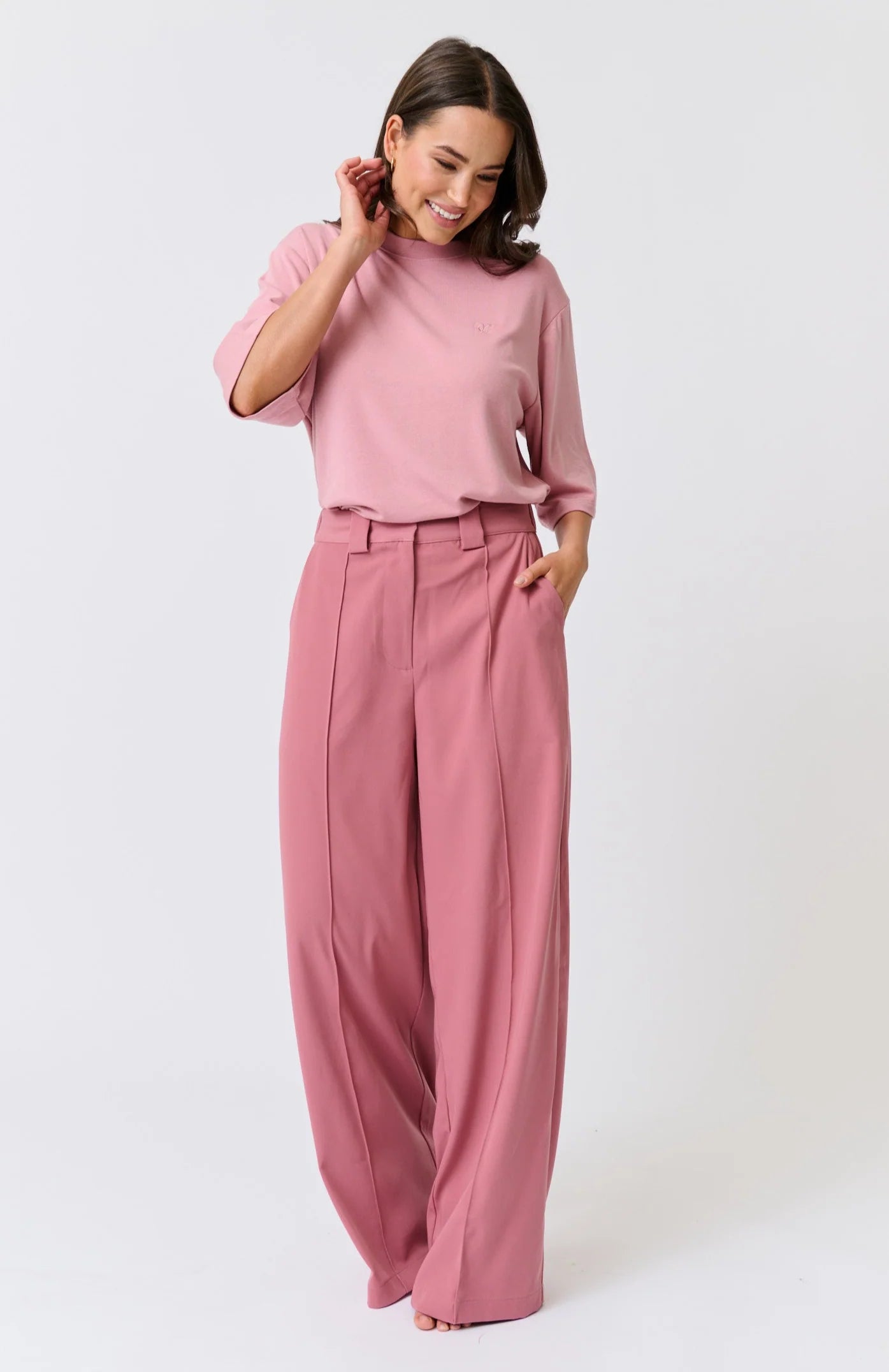 cartel & willow Solana Tee - Dusty Pink