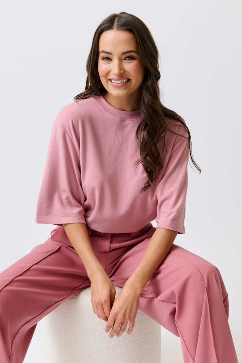 cartel & willow Solana Tee - Dusty Pink