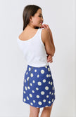 cartel & willow Zyla Mini Skirt - Navy Spot