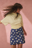 cartel & willow Zyla Mini Skirt - Navy Spot