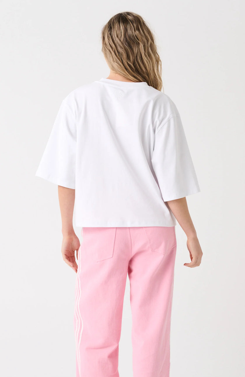 cartel & willow Mya V-Neck Tee - White