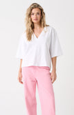 cartel & willow Mya V-Neck Tee - White