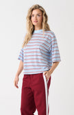 cartel & willow Hallie Tee - Ice Berry Stripe