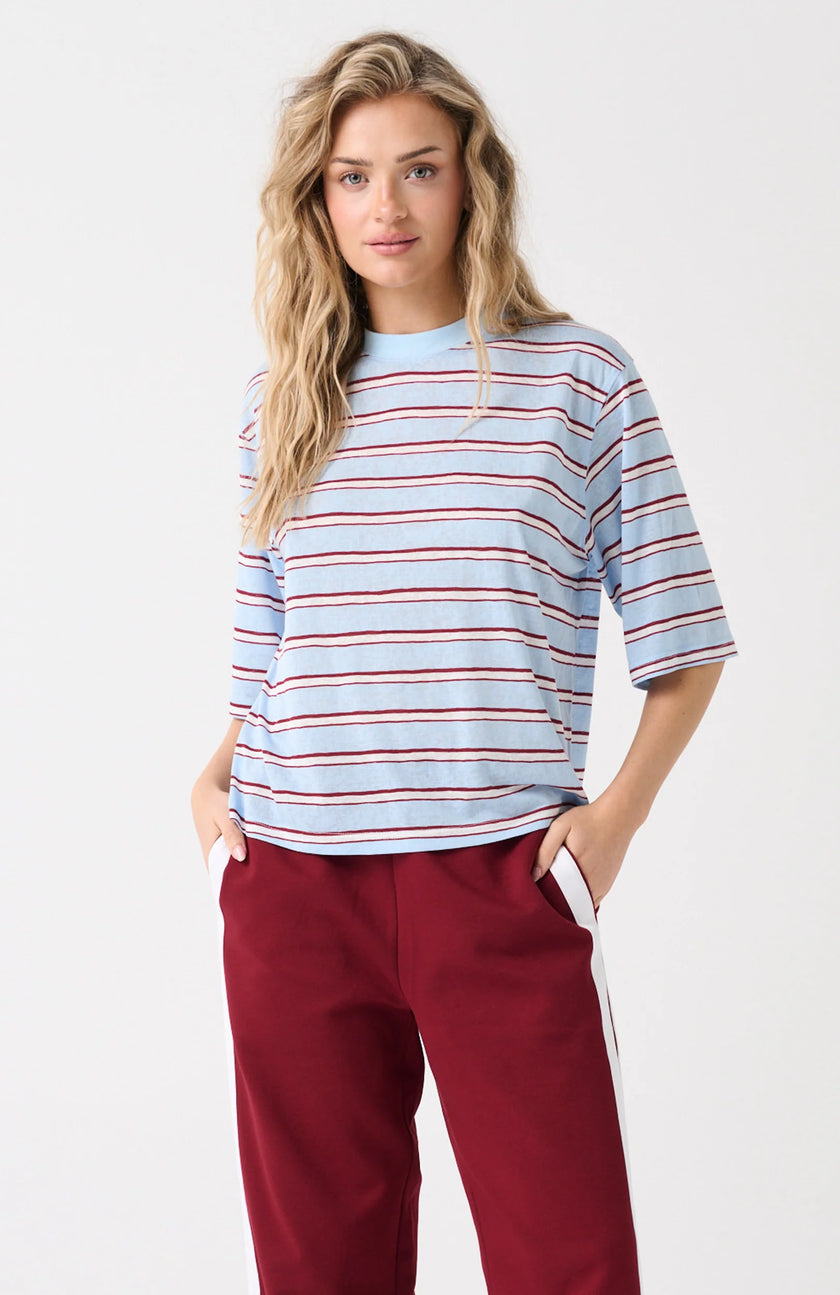 cartel & willow Hallie Tee - Ice Berry Stripe